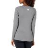 imageUnder Armour Womens Authentics Long Sleeve Crew Neck TShirtCharcoal Light Heather 019Black