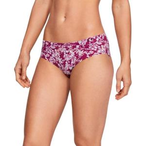 imageUnder Armour Womens 3Pack Pure Stretch No Show Hipster Underwear AllDay Comfort ampamp UltraSoft FitAubergineJet Gray