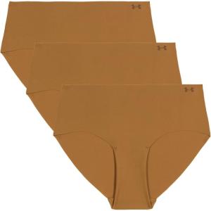 imageUnder Armour Womens 3Pack Pure Stretch No Show Hipster Underwear AllDay Comfort ampamp UltraSoft FitHue 600