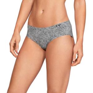 imageUnder Armour Womens 3Pack Pure Stretch No Show Hipster Underwear AllDay Comfort ampamp UltraSoft FitMod GrayCoded Blue