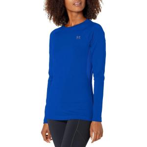 imageUnder Armour Womens Authentics Long Sleeve Crew Neck TShirtRoyal 400Black