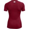 imageUnder Armour Womens HeatGear Compression ShortSleeve TShirtCardinal 625White