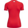 imageUnder Armour Womens HeatGear Compression ShortSleeve TShirtRed 600White