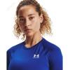 imageUnder Armour Womens HeatGear Compression ShortSleeve TShirtRoyal 400White