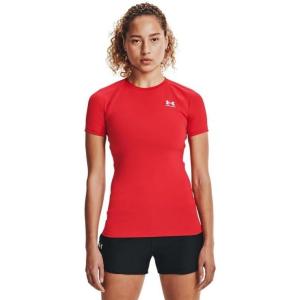 imageUnder Armour Womens HeatGear Compression ShortSleeve TShirtRed 600White