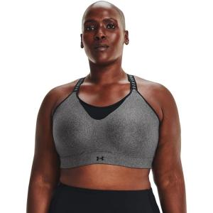 imageUnder Armour Womens Infinity High Heather BraCharcoal Light Heather 019Black