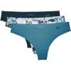 imageUnder Armour Womens 3pack Pure Stretch No Show Thong Underwear Allday Comfort ampamp Ultrasoft FitBlue Flannel 597Blue Flannel