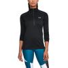 imageUnder Armour Womens Tech  Zip LongSleeve PulloverBlack Black Metallic Silver