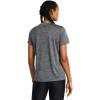 imageUnder Armour Womens Tech Twist Short Sleeve V Neck025 Castlerock  Steel  Black