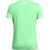 imageUnder Armour Womens Tech Twist Short Sleeve V Neck350 Matrix Green  White  White