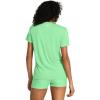 imageUnder Armour Womens Tech Twist Short Sleeve V Neck350 Matrix Green  White  White