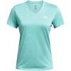 imageUnder Armour Womens Tech Twist Short Sleeve V Neck482 Radial Turquoise  White  White