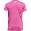 imageUnder Armour Womens Tech Twist Short Sleeve V Neck652 Rebel Pink  Pink Elixir  White