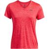 imageUnder Armour Womens Tech Twist Short Sleeve V Neck713 Racer Red   Black