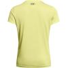 imageUnder Armour Womens Tech Twist Short Sleeve V Neck727 Sonic Yellow  White  Black