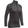 imageUnder Armour Womens Tech  Zip LongSleeve PulloverCarbon Heather 090Metallic Silver
