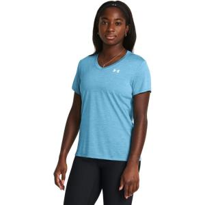 imageUnder Armour Womens Tech Twist Short Sleeve V Neck419 Capri   White
