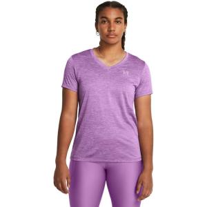 imageUnder Armour Womens Tech Twist Short Sleeve V Neck560 Provence Purple  Purple Ace  Purple Ace