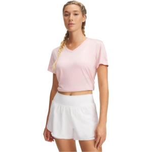 imageUnder Armour Womens Tech Twist Short Sleeve V Neck647 Prime Pink   White