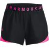 imageUnder Armour Womens Play Up 30 Shorts057 Black  Rebel Pink  Rebel Pink