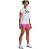 imageUnder Armour Womens Play Up 30 Shorts652 Rebel Pink  Static Blue  Lime Surge