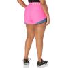 imageUnder Armour Womens Play Up 30 Shorts652 Rebel Pink  Static Blue  Lime Surge