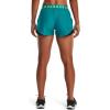 imageUnder Armour Womens Play Up 30 Shorts722 Coastal Teal  Black  Lime Surge