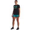 imageUnder Armour Womens Play Up 30 Shorts722 Coastal Teal  Black  Lime Surge
