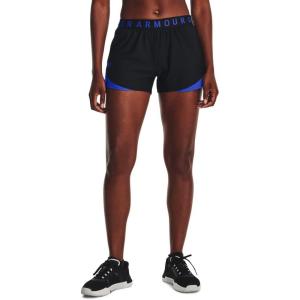 imageUnder Armour Womens Play Up 30 Shorts046 Black   Versa Blue
