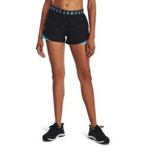 imageUnder Armour Womens Play Up 30 Shorts048 Black  Glacier Blue  Glacier Blue