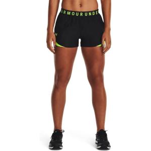 imageUnder Armour Womens Play Up 30 Shorts051 Black  Lime Surge  Lime Surge