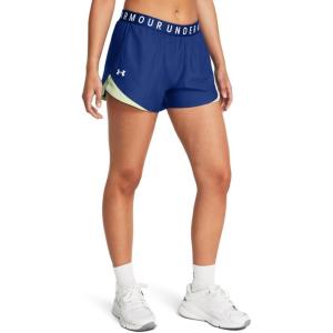 imageUnder Armour Womens Play Up 30 Shorts432 Tech Blue  Retro Green  White