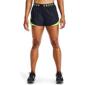 imageUnder Armour Womens Play Up 30 ShortsBlack 023Lime Ice