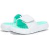 imageUnder Armour Womens Ignite Pro 8 Slide Sandal023 Distant GrayComet GreenWhite