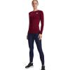 imageUnder Armour Womens HeatGear Compression LongSleeve TShirtCardinal 625White