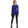 imageUnder Armour Womens HeatGear Compression LongSleeve TShirtRoyal 400White