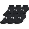 imageUnder Armour Unisex Adult Training Cotton No Show Socks 3 Pairs001 Black  Black  White