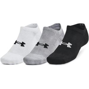 imageUnder Armour Unisex Adult Training Cotton No Show Socks 3 Pairs035 Steel  White  Black