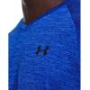 imageUnder Armour Mens Tech 20 VNeck ShortSleeve TShirt487 Versa Blue  Bauhaus Blue  Black