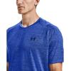 imageUnder Armour Mens Tech 20 VNeck ShortSleeve TShirtEmotion Blue 401Black