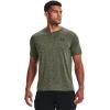 imageUnder Armour Mens Tech 20 VNeck ShortSleeve TShirtMarine Od Green 390Black