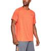 imageUnder Armour Mens Tech 20 VNeck ShortSleeve TShirtOrange Glitch
