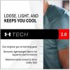 imageUnder Armour Mens Tech 20 VNeck ShortSleeve TShirtOrange Glitch 882Pitch Gray