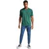 imageUnder Armour Mens Tech 20 VNeck ShortSleeve TShirtSaxon Green 386Black
