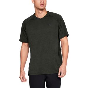 imageUnder Armour Mens Tech 20 VNeck ShortSleeve TShirtArtillery Green