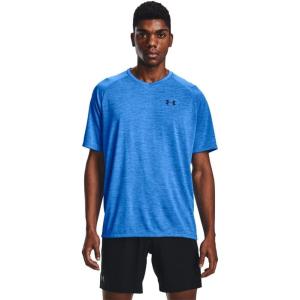 imageUnder Armour Mens Tech 20 VNeck ShortSleeve TShirtBrilliant Blue 787Academy Blue