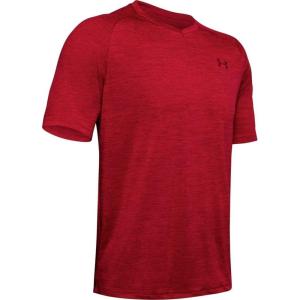imageUnder Armour Mens Tech 20 VNeck ShortSleeve TShirtCordova 615Cordova