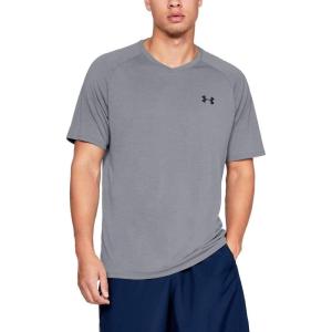 imageUnder Armour Mens Tech 20 VNeck ShortSleeve TShirtGray
