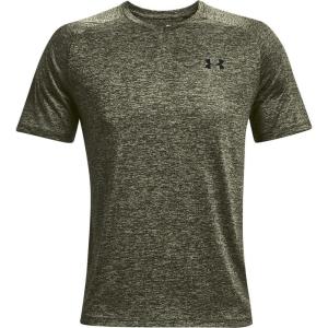 imageUnder Armour Mens Tech 20 VNeck ShortSleeve TShirtMarine Od Green 390Black