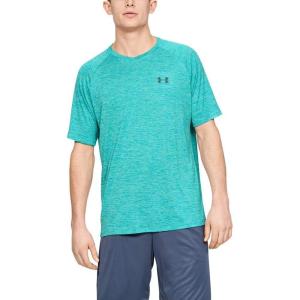 imageUnder Armour Mens Tech 20 VNeck ShortSleeve TShirtTeal Rush